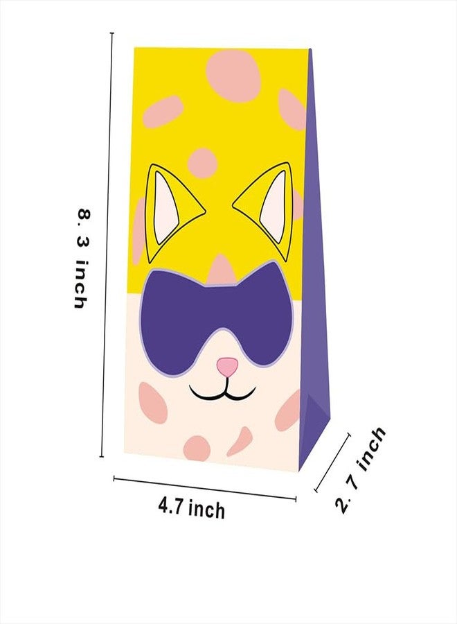 BNFUO 12pcs Super Cats Party Favor Gift Bags Goodie Bags, Super Cats Party Supplies for Kids Birthday Decorations - Image 3